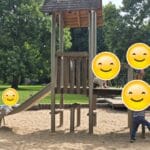 Spielen auf dem Spielplatz