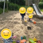 Spielen auf dem Spielplatz in Essen